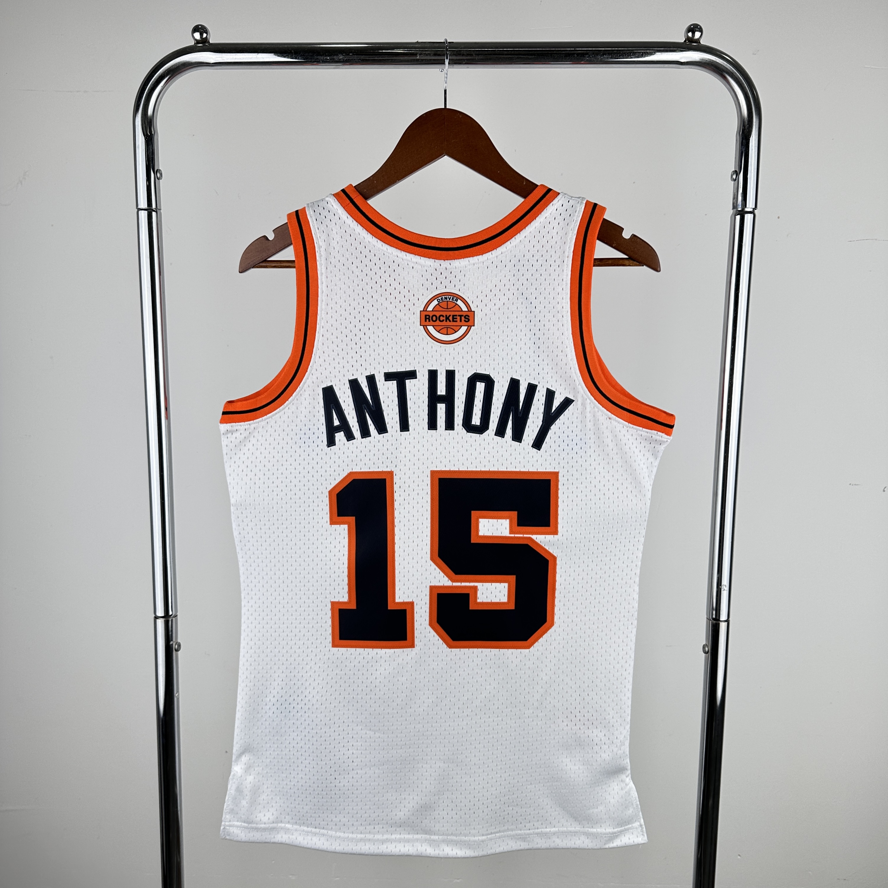 Men Denver Nuggets #15 Anthony White Throwback 2024 NBA Jersey->golden state warriors->NBA Jersey